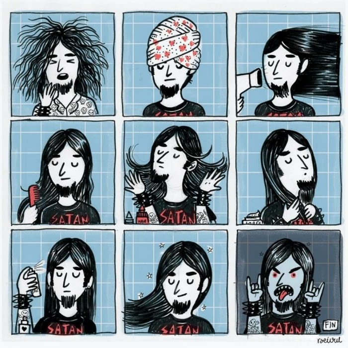 A metalhead morning