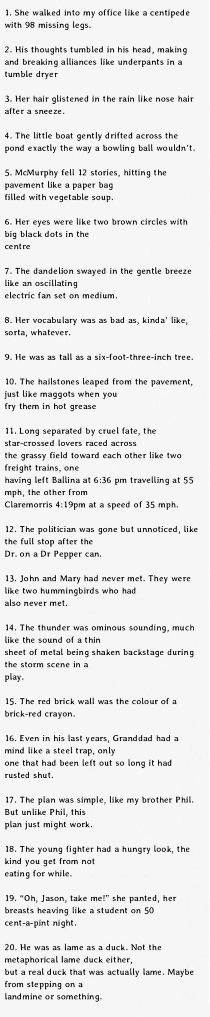 Quotes from english exams