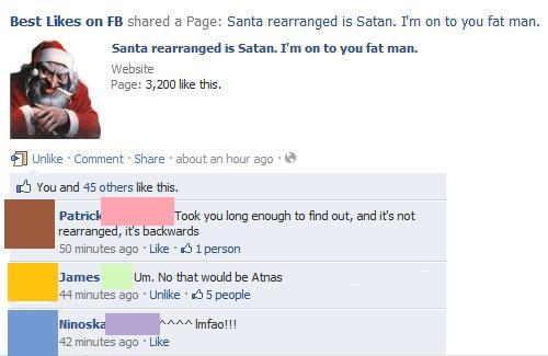 Santa Rearranged FAIL