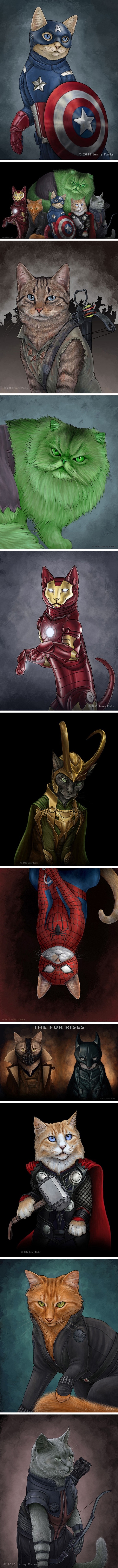 Cats are superheroes