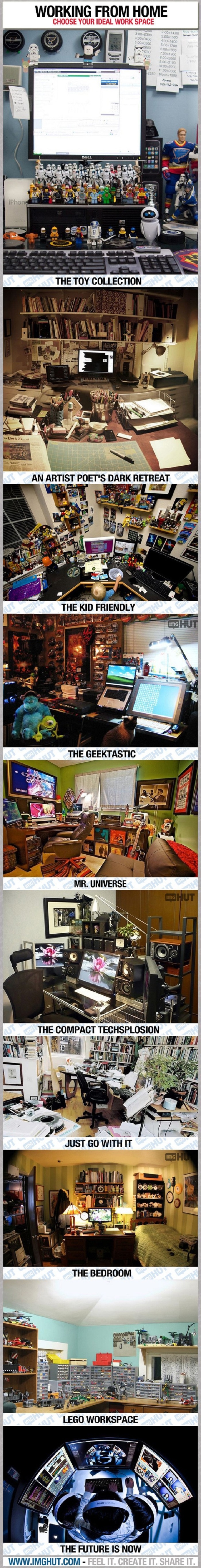 Work from home workspace