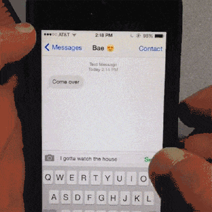 Gotta watch the house