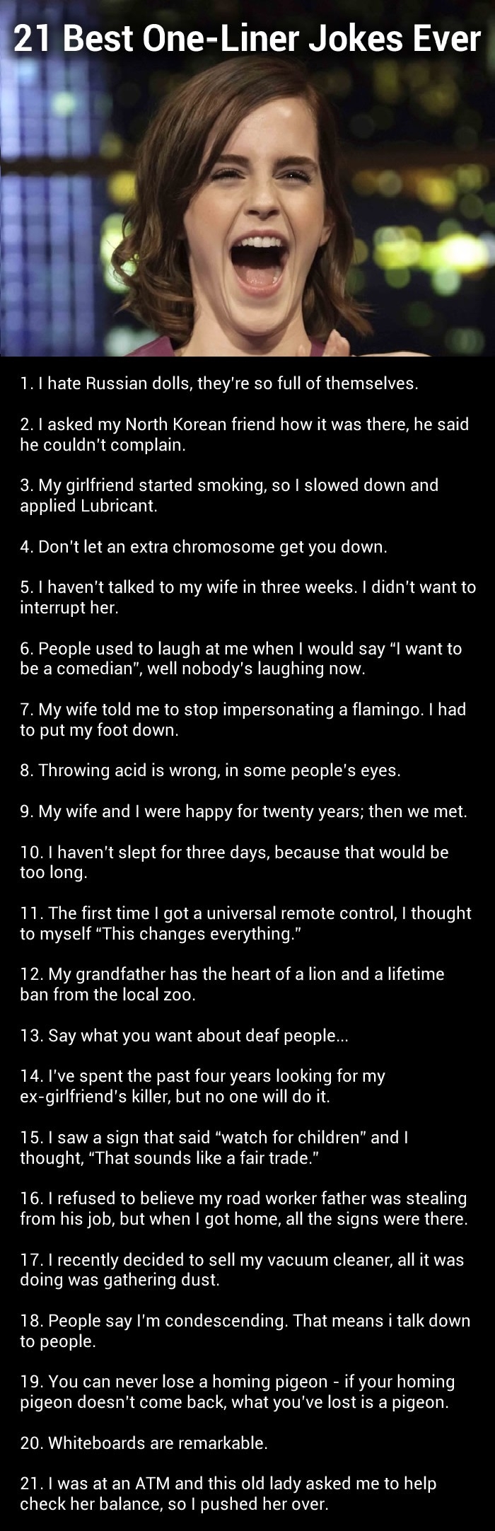 Best one-liner jokes ever