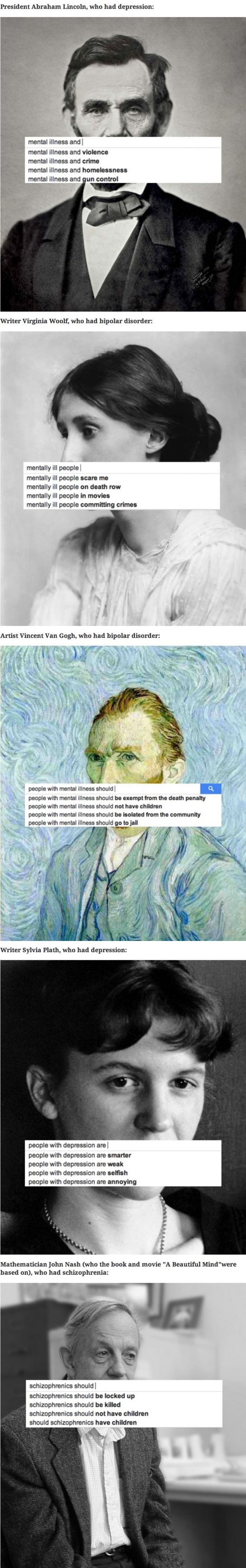 Famous mentally ill people