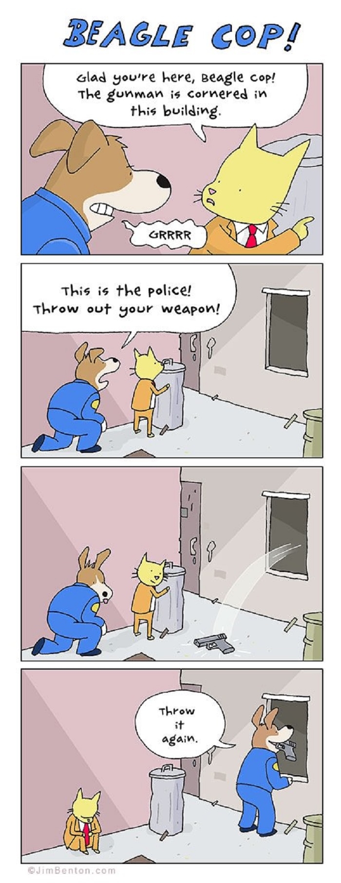 Beagle Cop! The gunman