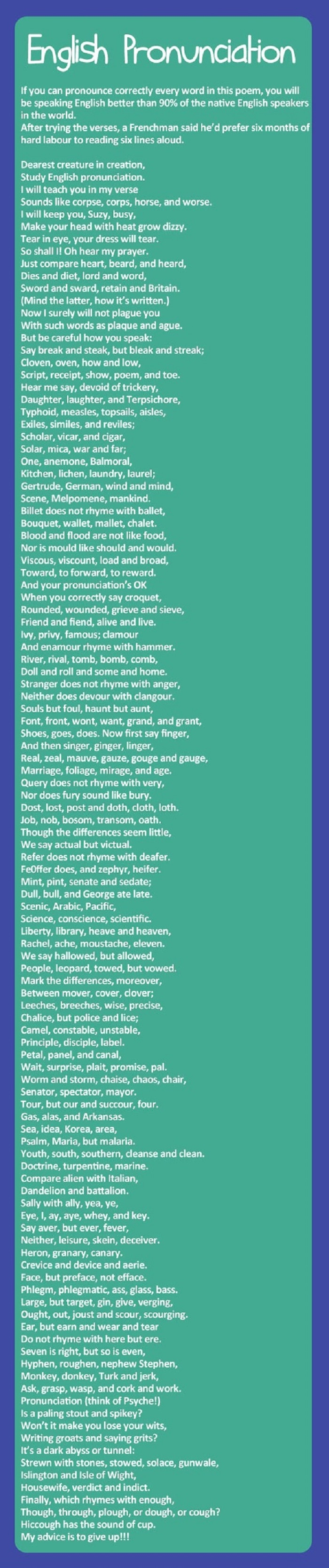 English Pronunciation