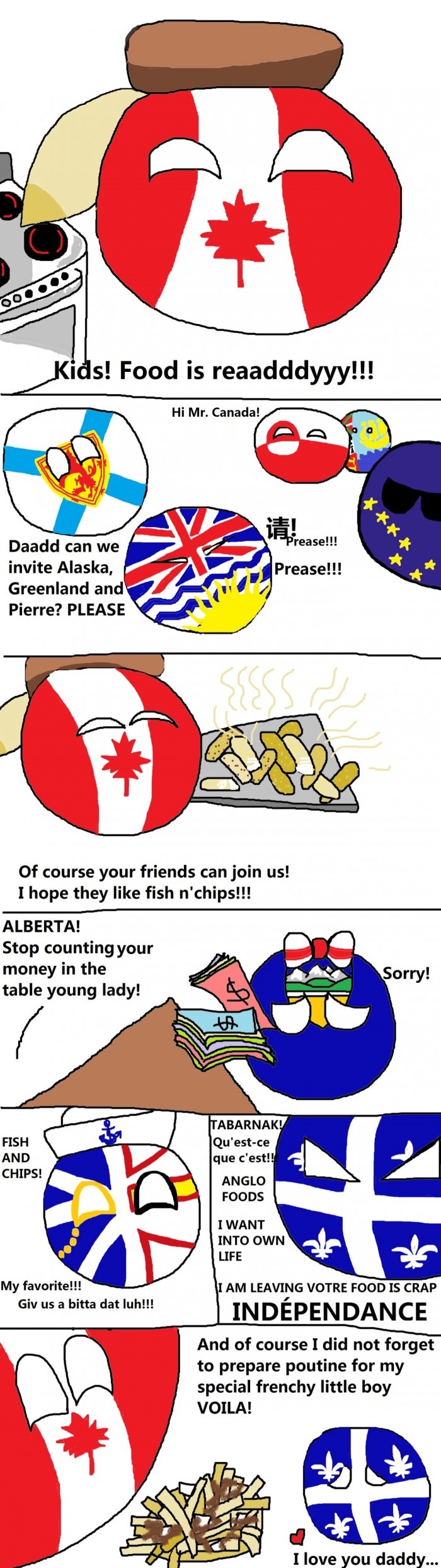 Dinner time with Canada
