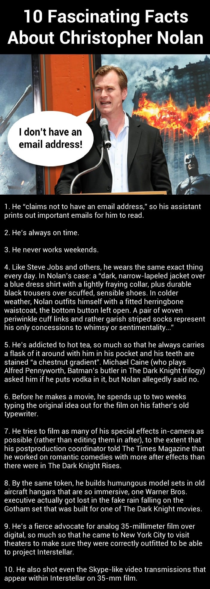 Christopher Nolan facts