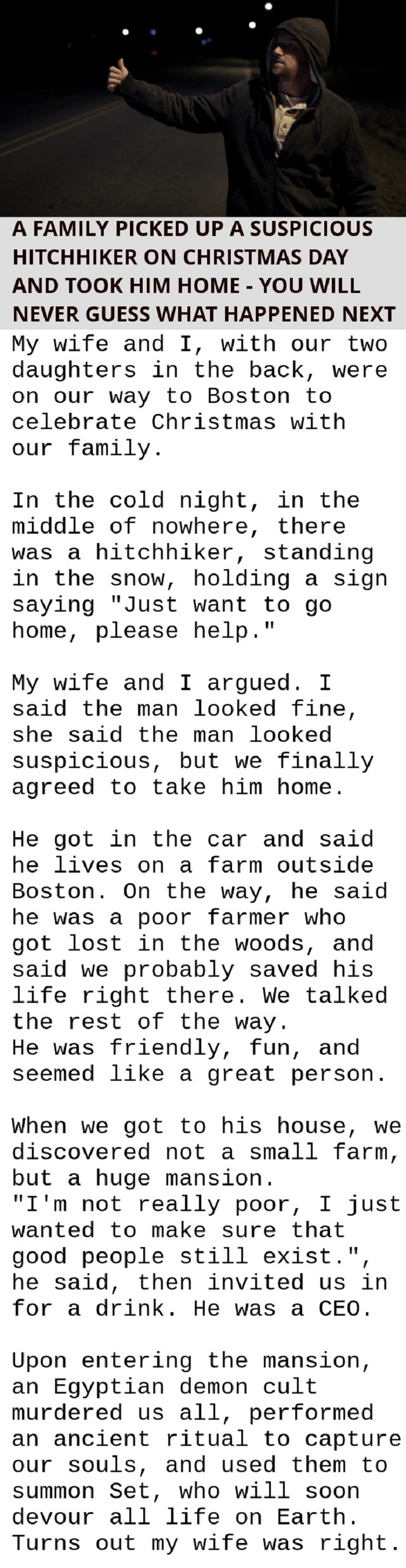 Faith in humanity restored