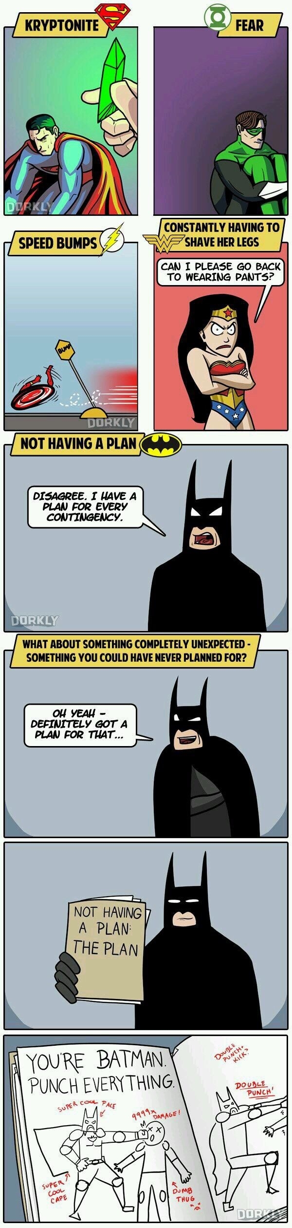 Cause he's Batman!