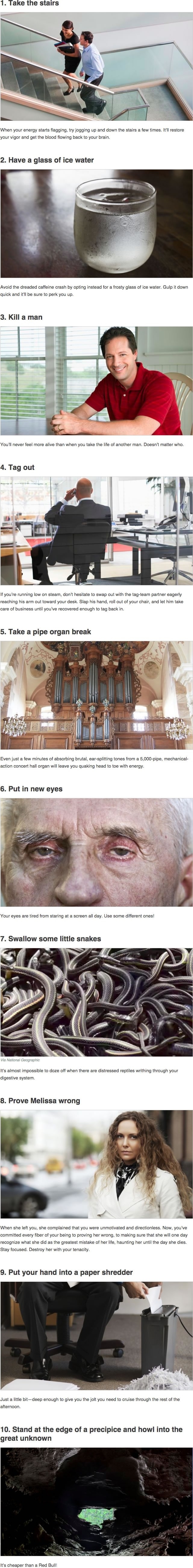 Effective 2pm pick-me-ups