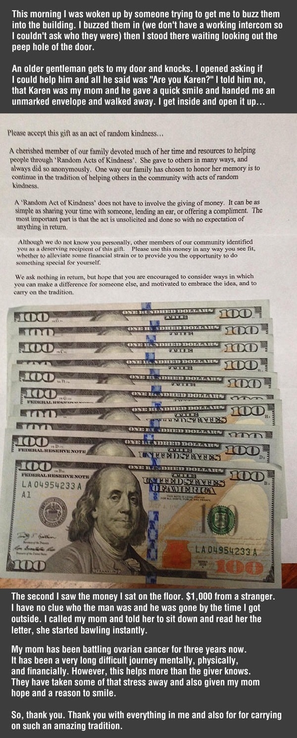 An unexpected envelope