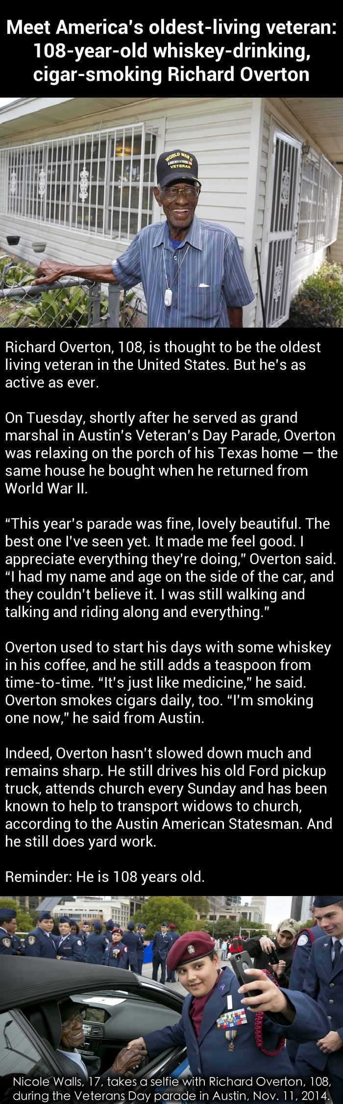 America�s oldest living vet