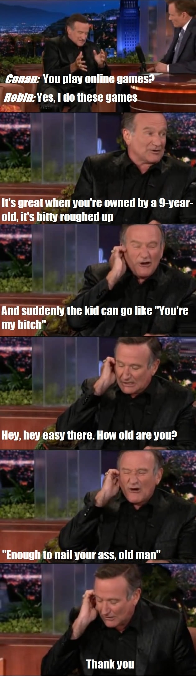 Robin plays online games