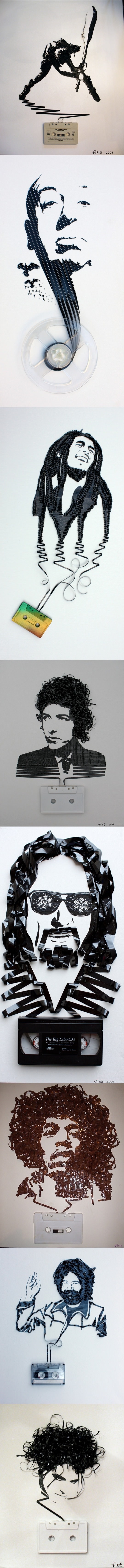 Cassette tape art