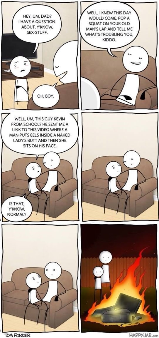 Having 'The Chat' with dad