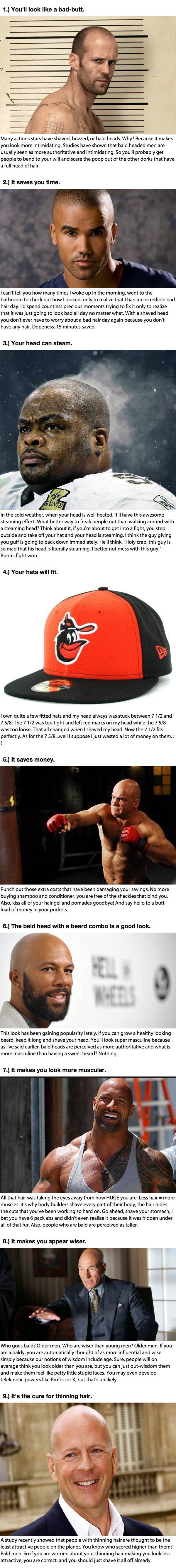 Why going bald is awesome