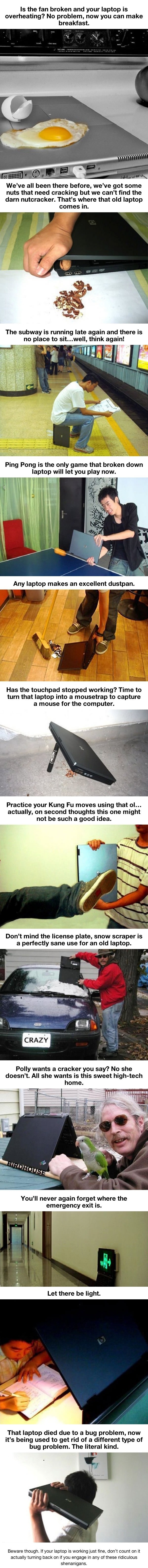 Ways to reuse laptops