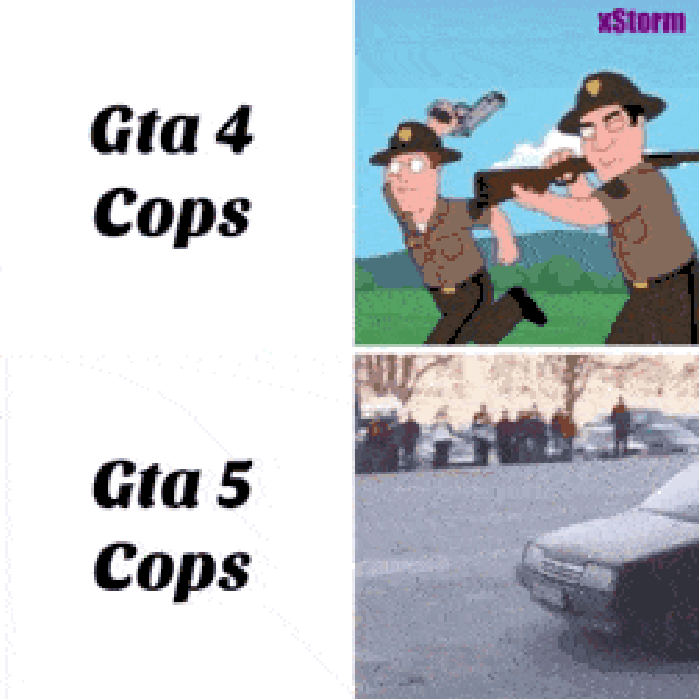 GTA 4 Cops vs GTA 5 Cops