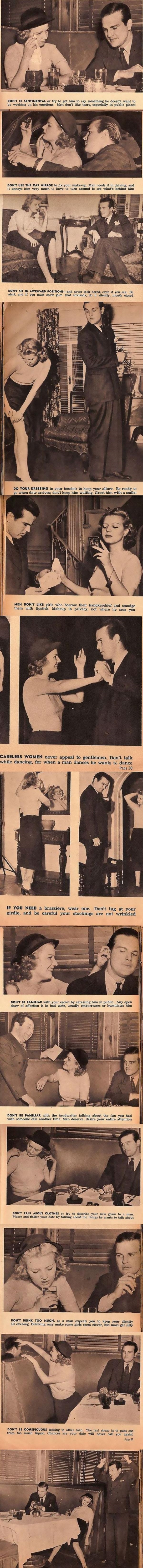 S*xist dating tips from 1938