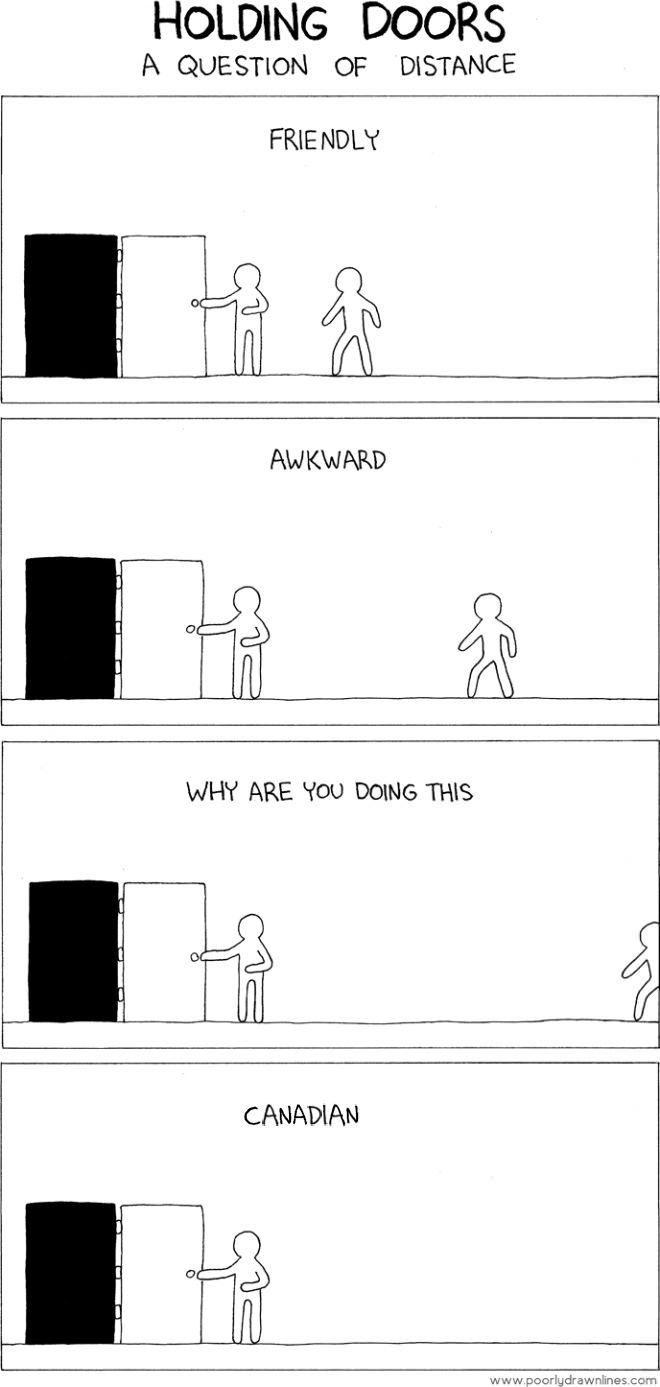 Holding doors