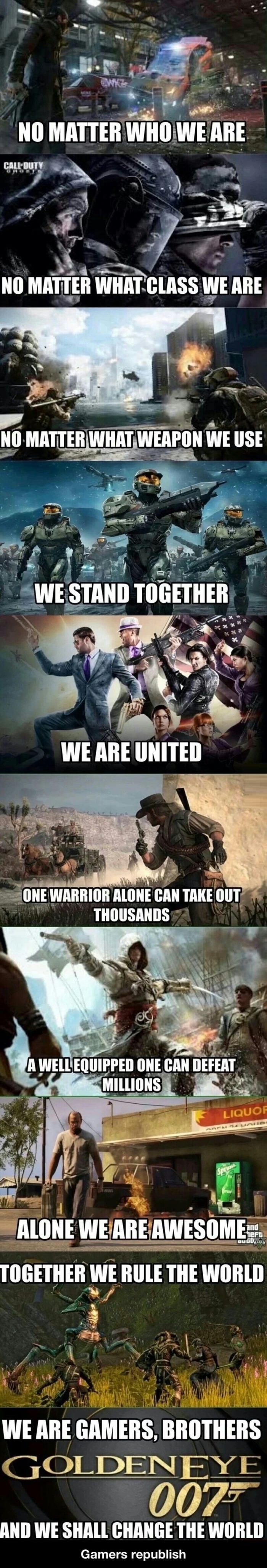 As gamers, we are one!
