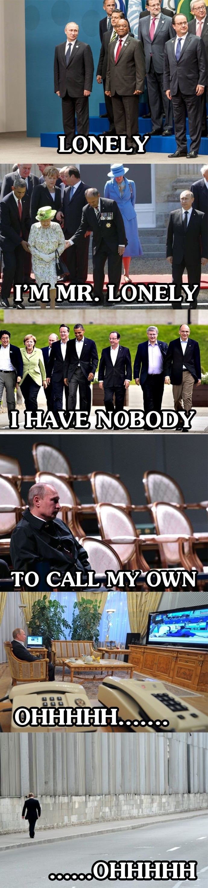 Lonely Putin