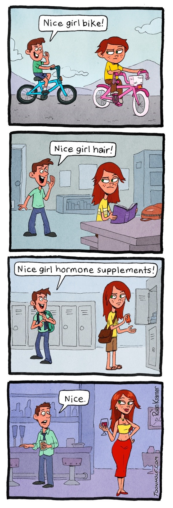 He's being so supportive