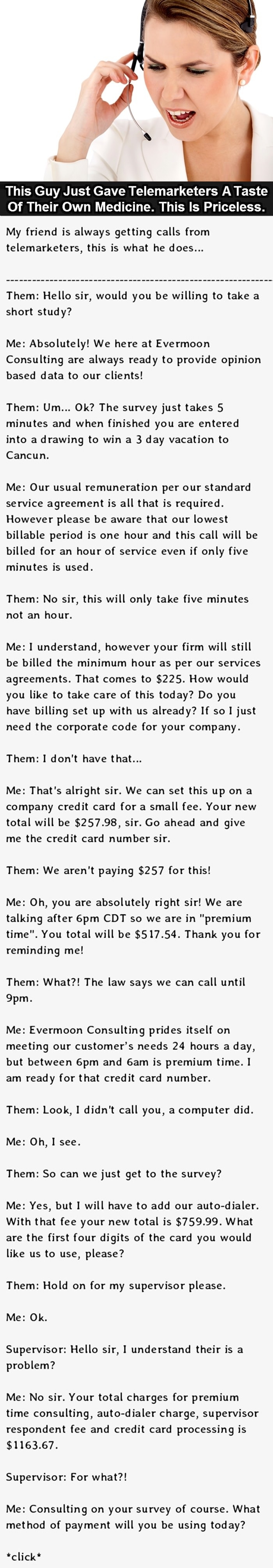 Dealing with telemarketers