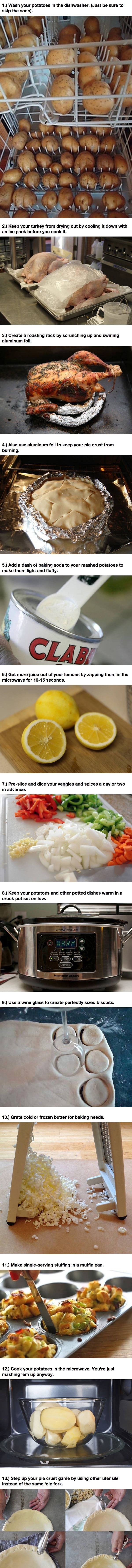 Cooking hacks