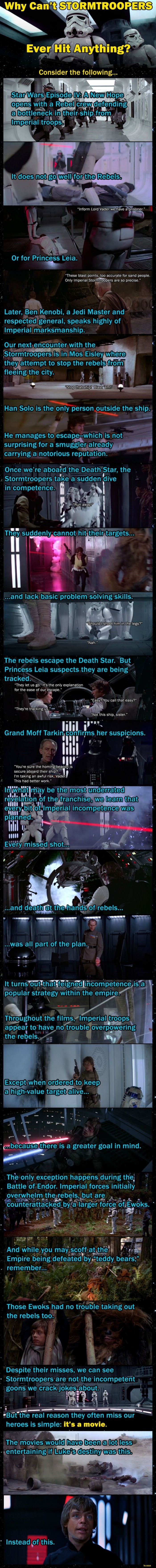 Why Storm troopers miss
