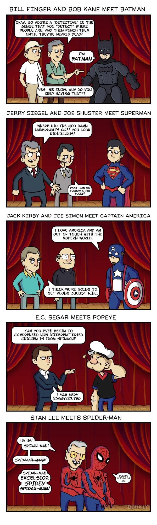 Creators meet characters