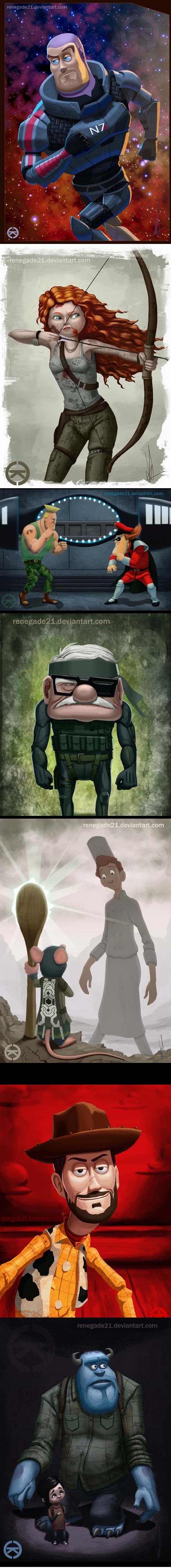 Pixar characters in games