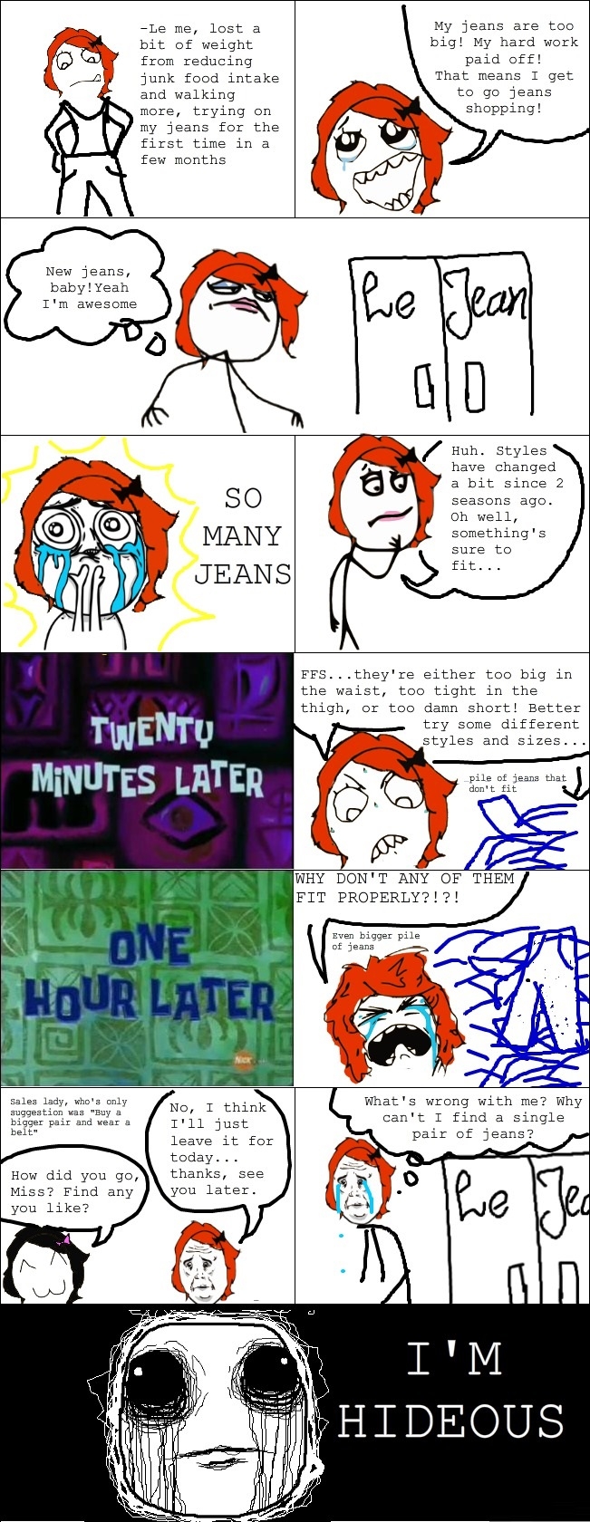Jeans shopping rage