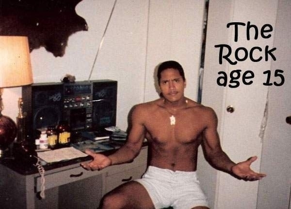 Teen Dwayne Johnson