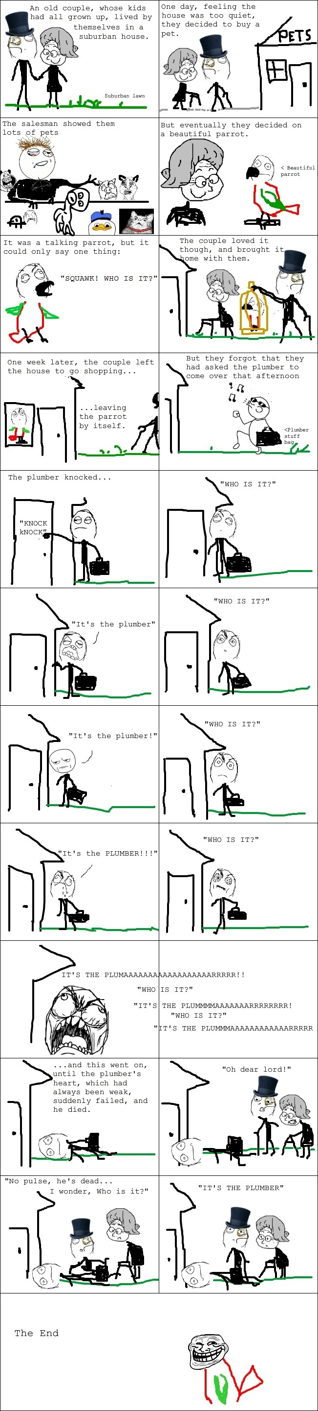 It's the plumber