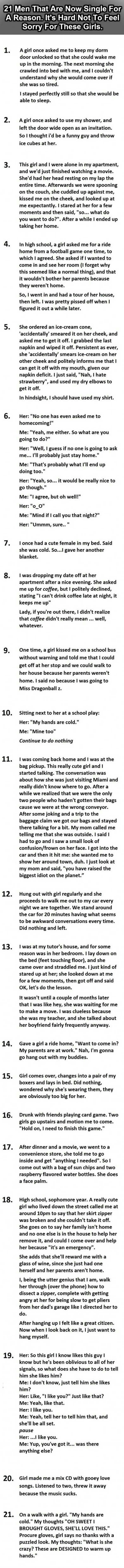 Why these men are single