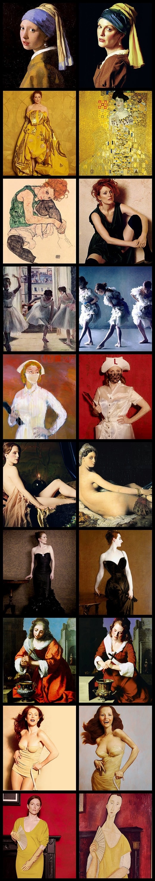 Famous art works recreated