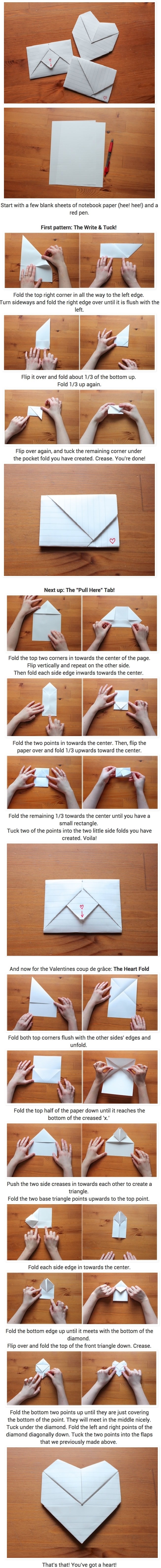 Love note folding