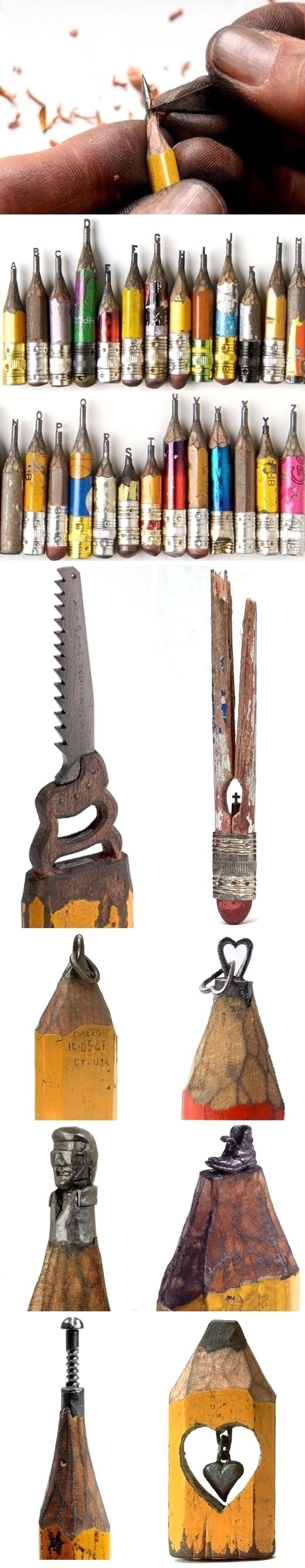 Amazing pencil carvings