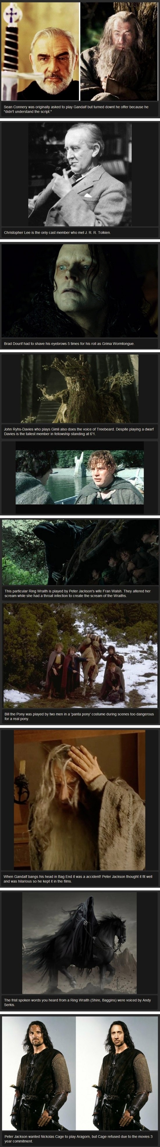 Lord of the Rings facts