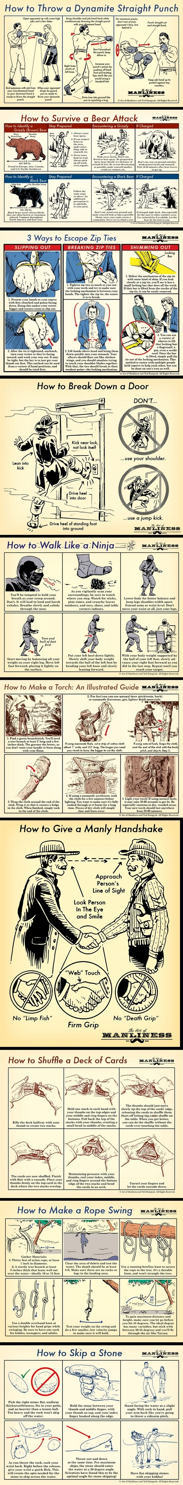 Manly skills for men