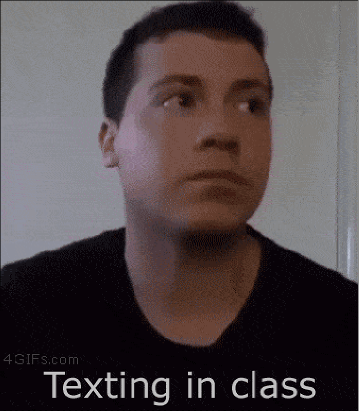 Texting in class