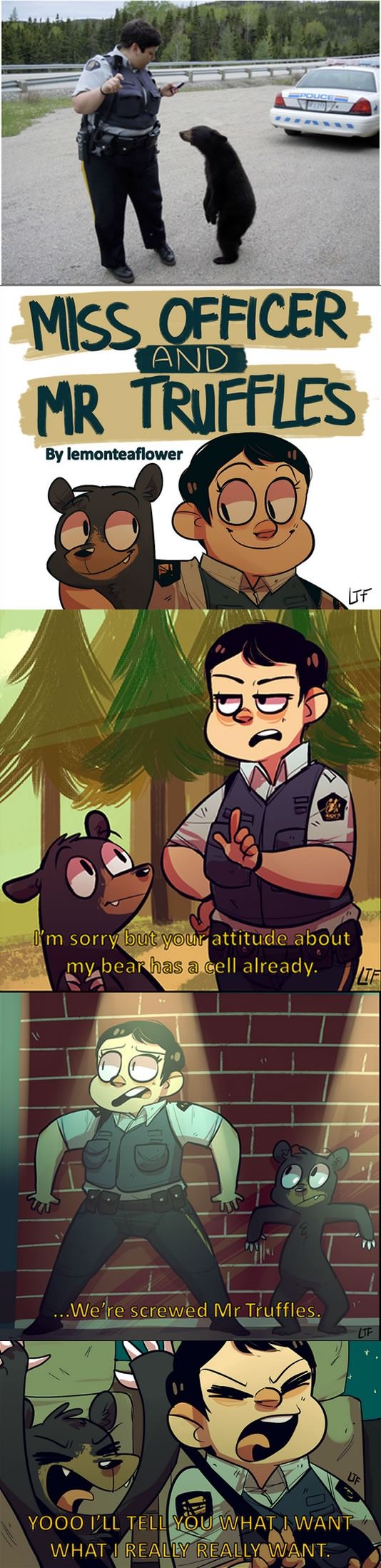 Miss Officer & Mr Truffles