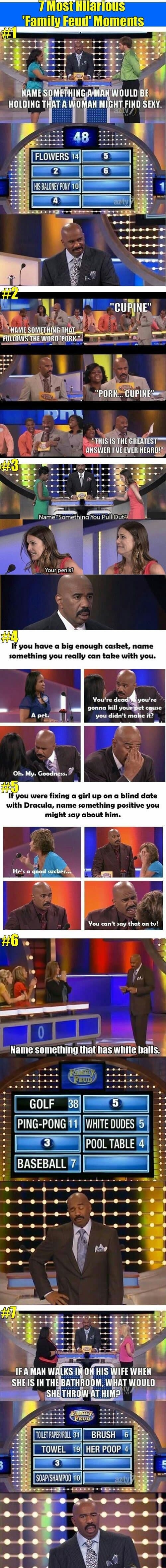 Funny family feud moments