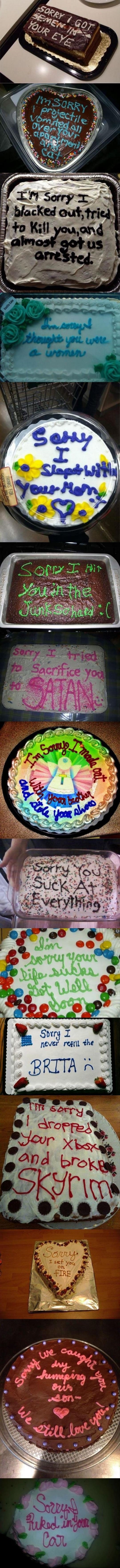 Sorry cakes