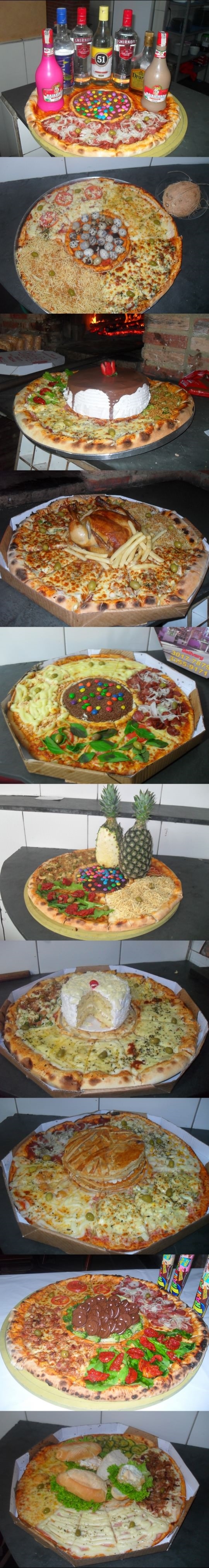 Unusual pizzas