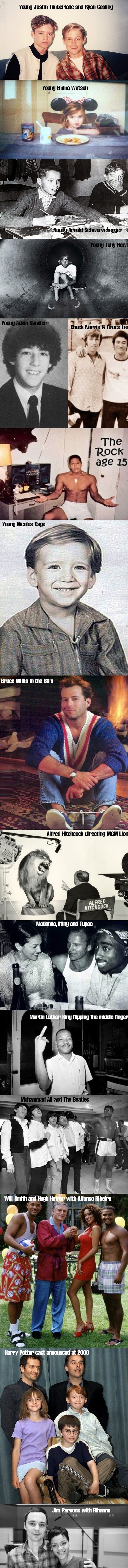 Old photos of celebs