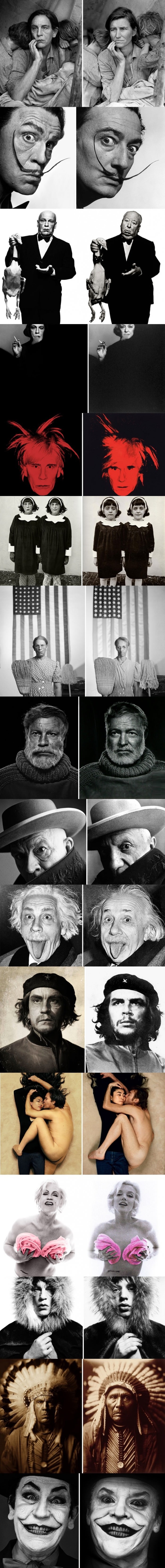 Famous portraits recreated