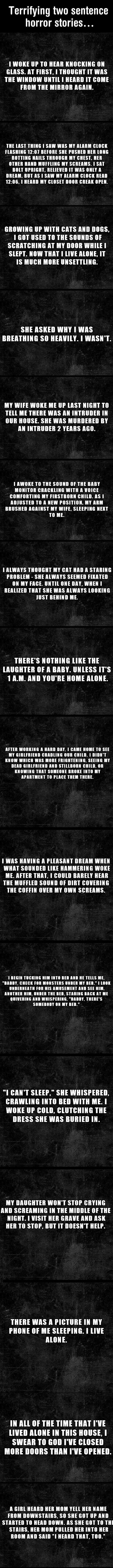 2 sentence horror stories